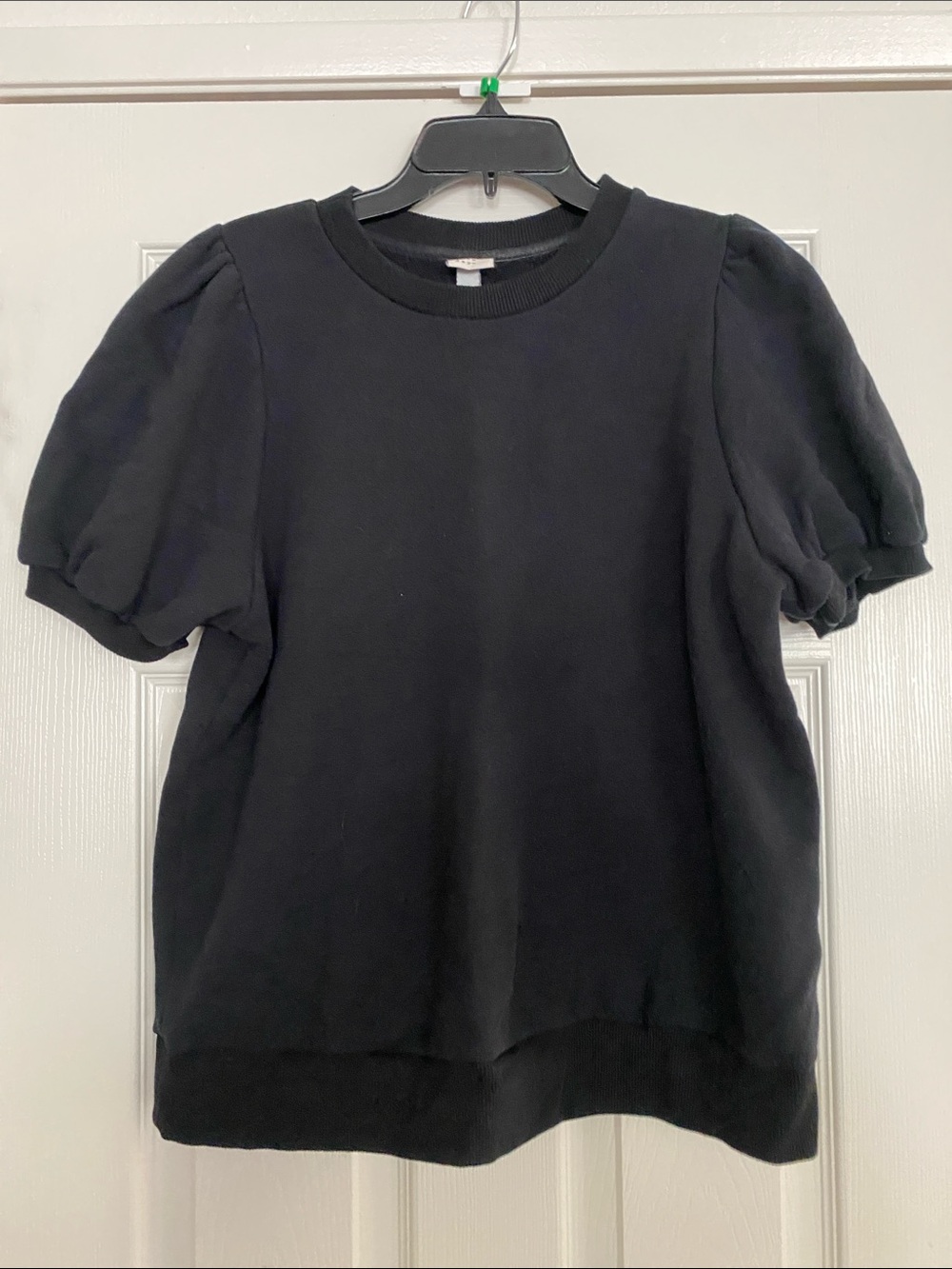 a new day Black Puff Sleeve Women's Sweatshirt